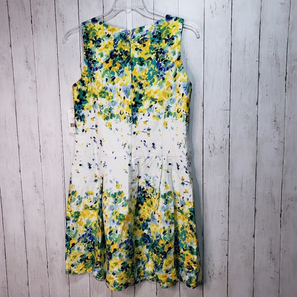 New! Ralph Lauren LRL Women's Floral Watercolor Fit And Flare Dress Size 12. - Picture 8 of 8